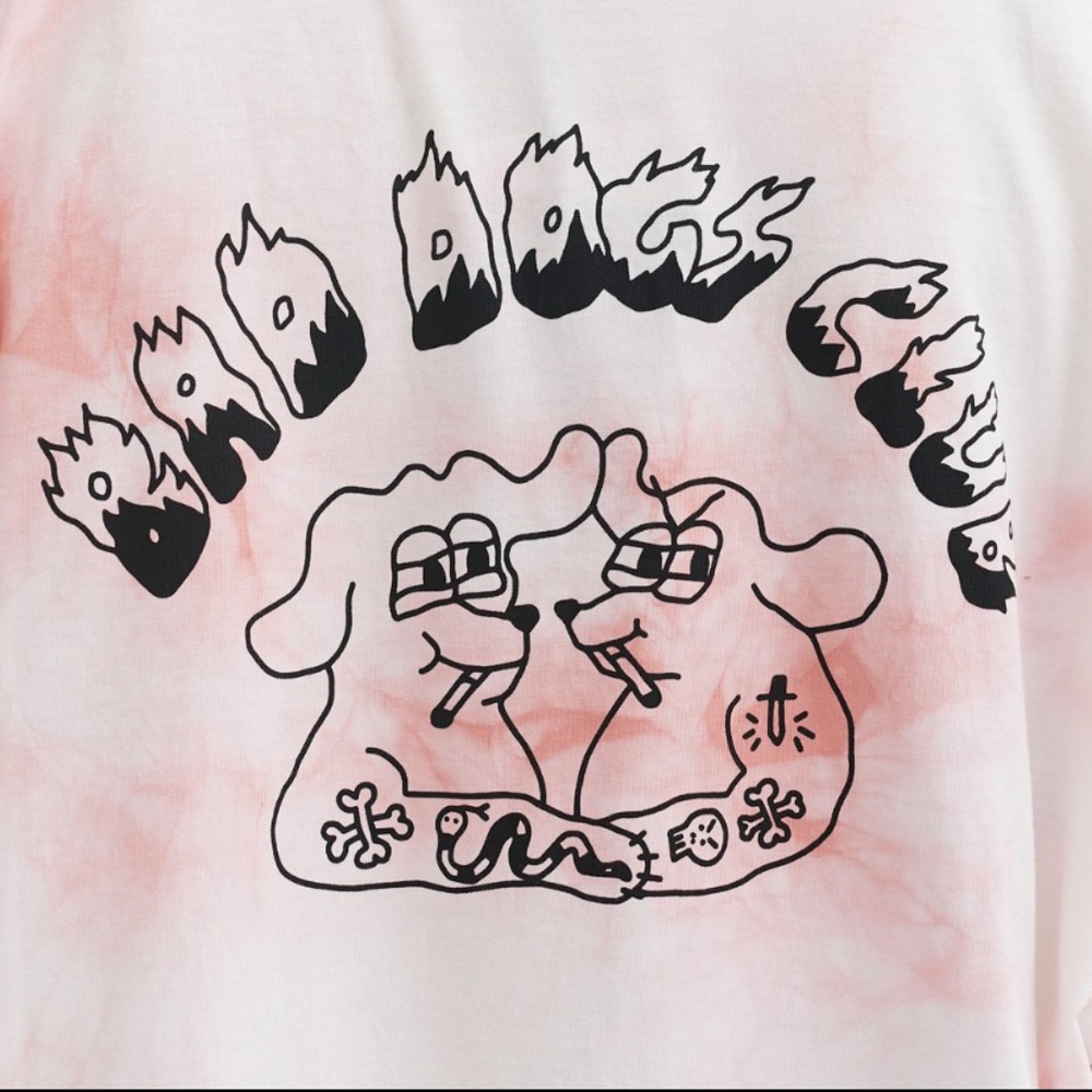 lazy oaf bad dogs club tshirt dress nwt